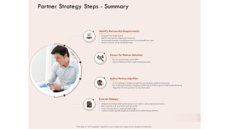 Steps Of Strategic Procurement Process Partner Strategy Steps Summary Ppt Show Guide PDF