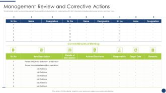 Steps To Achieve ISO 9001 Certification Management Review And Corrective Actions Elements PDF