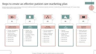 Steps To Create An Effective Patient Care Marketing Plan Rules PDF
