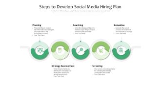 Steps To Develop Social Media Hiring Plan Ppt PowerPoint Presentation Portfolio Slideshow