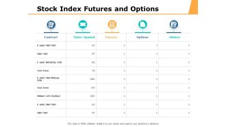 Stock Index Futures And Options Ppt PowerPoint Presentation Styles Design Templates