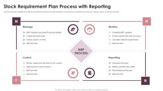 Stock Requirement Plan Process With Reporting Ppt PowerPoint Presentation Icon Example File PDF
