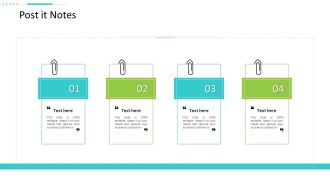 Strategic Action Plan For Business Organization Post It Notes Ideas PDF