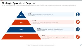 Strategic Business Plan Effective Tools Strategic Pyramid Of Purpose Portrait PDF