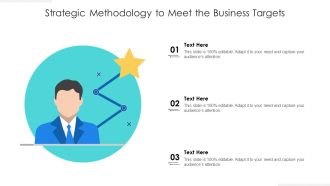 Strategic Methodology To Meet The Business Targets Ppt PowerPoint Presentation Show Smartart PDF