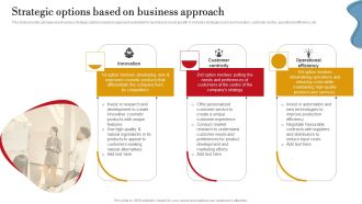 Strategic Options Based On Business Approach Ppt PowerPoint Presentation File Example File PDF