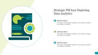 Strategic PM Icon Depicting Data Analytics Template PDF