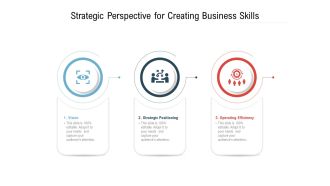 Strategic Perspective For Creating Business Skills Ppt PowerPoint Presentation Model Example PDF