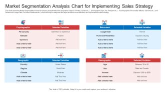 Strategic Plan To Increase Sales Volume And Revenue Market Segmentation Analysis Chart For Implementing Sales Strategy Microsoft PDF