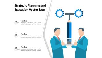 Strategic Planning And Execution Vector Icon Ppt PowerPoint Presentation Gallery Vector PDF