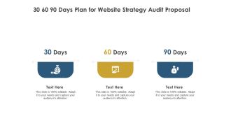 Strategic SEO Audit 30 60 90 Days Plan For Website Strategy Audit Proposal Graphics PDF
