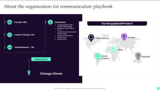 Strategies And Guide To Create Crisis About The Organization For Communication Playbook Summary PDF