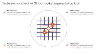 Strategies For Effective Global Market Segmentation Icon Ppt Outline Icon PDF