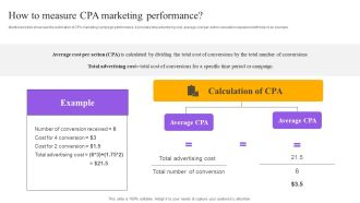 Strategies For Implementing CPA Marketing How To Measure CPA Marketing Performance Portrait PDF