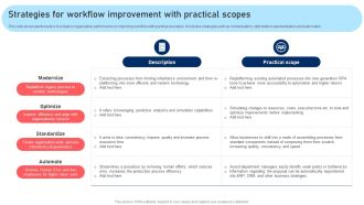 Strategies For Workflow Improvement With Practical Scopes Pictures PDF