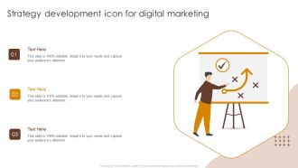 Strategy Development Icon For Digital Marketing Ppt Show Structure PDF