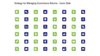 Strategy For Managing Ecommerce Returns Icons Slide Professional PDF