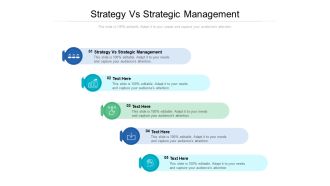 Strategy Vs Strategic Management Ppt PowerPoint Presentation Portfolio Shapes Cpb