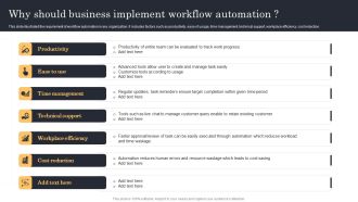 Streamlining Manufacturing Processes With Workflow Automation Why Should Business Implement Workflow Automation Guidelines PDF