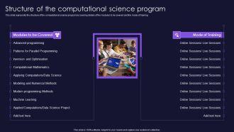 Structure Of The Computational Science Program Mockup PDF