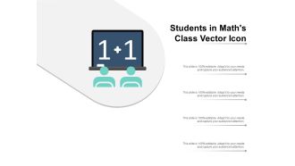 Students In Maths Class Vector Icon Ppt Powerpoint Presentation Icon Graphics