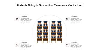 Students Sitting In Graduation Ceremony Vector Icon Ppt PowerPoint Presentation Icon Objects PDF