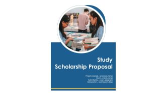 Study Scholarship Proposal Example Document Report Doc Pdf Ppt