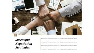 Successful Negotiation Strategies Ppt Powerpoint Presentation Inspiration Samples