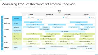 Successful Product Inauguration Management Addressing Product Development Timeline Information PDF