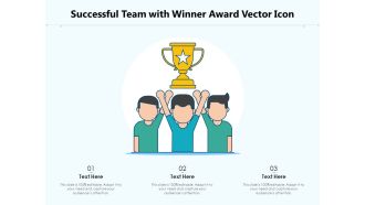 Successful Team With Winner Award Vector Icon Ppt PowerPoint Presentation File Graphic Images PDF
