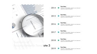 Summary Of Accomplishments Template Data Analysis Ppt PowerPoint Presentation Styles Layout Ideas