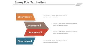 Survey Four Text Holders Ppt PowerPoint Presentation Portfolio Show PDF