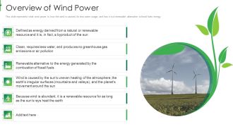 Sustainable Energy Overview Of Wind Power Summary PDF