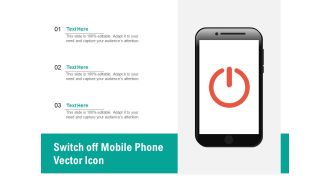 Switch Off Mobile Phone Vector Icon Ppt PowerPoint Presentation File Icon PDF