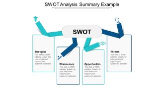 Swot Analysis Summary Example Ppt Powerpoint Presentation Visual Aids Inspiration