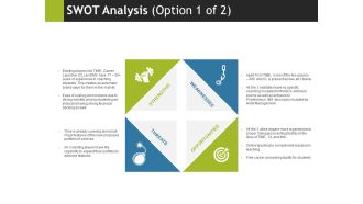 Swot Analysis Template 1 Ppt PowerPoint Presentation Pictures Example File