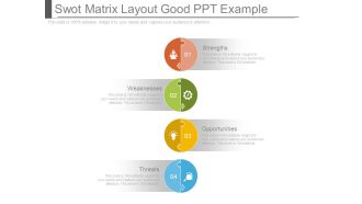 Swot Matrix Layout Good Ppt Example