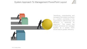 System Approach To Management Ppt PowerPoint Presentation Visuals