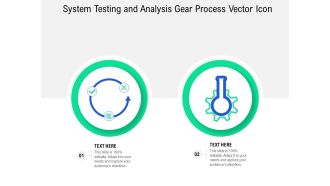 System Testing And Analysis Gear Process Vector Icon Ppt PowerPoint Presentation File Styles PDF