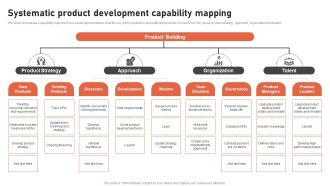 Systematic Product Development Capability Mapping Guidelines PDF