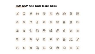 TAM SAM And SOM Icons Slide Ppt Infographics Portfolio PDF