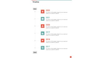 TV Promotion Proposal Timeline One Pager Sample Example Document