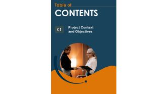 Table Of Contents Caretaker Recruitment Proposal One Pager Sample Example Document