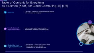 Table Of Contents For Everything As A Service Xaas For Cloud Computing IT Market Topics PDF
