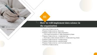 Table Of Contents How We Will Implement Data Science In The Organization Communicate Clipart PDF