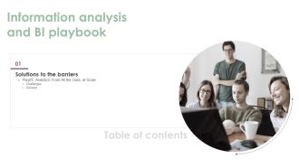 Table Of Contents Information Analysis And BI Playbook Data Brochure PDF