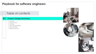 Table Of Contents Playbook For Software Engineers Slide Themes PDF