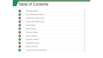 Table Of Contents Ppt PowerPoint Presentation Layouts Model
