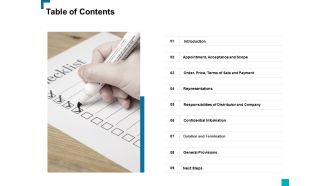 Table Of Contents Ppt PowerPoint Presentation Pictures Slides
