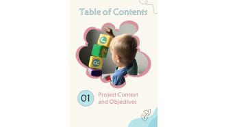 Table Of Contents Proposal For Daycare Services One Pager Sample Example Document